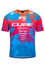 Cube MTB Shirt X Actionteam korte mouw blue´n´green