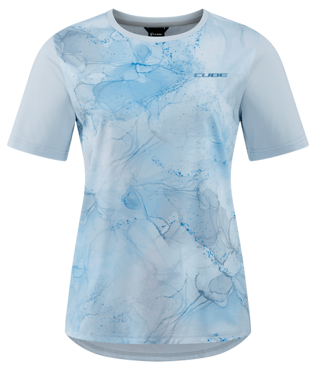 CUBE ATX WS Korte mouw ronde hals jersey marble