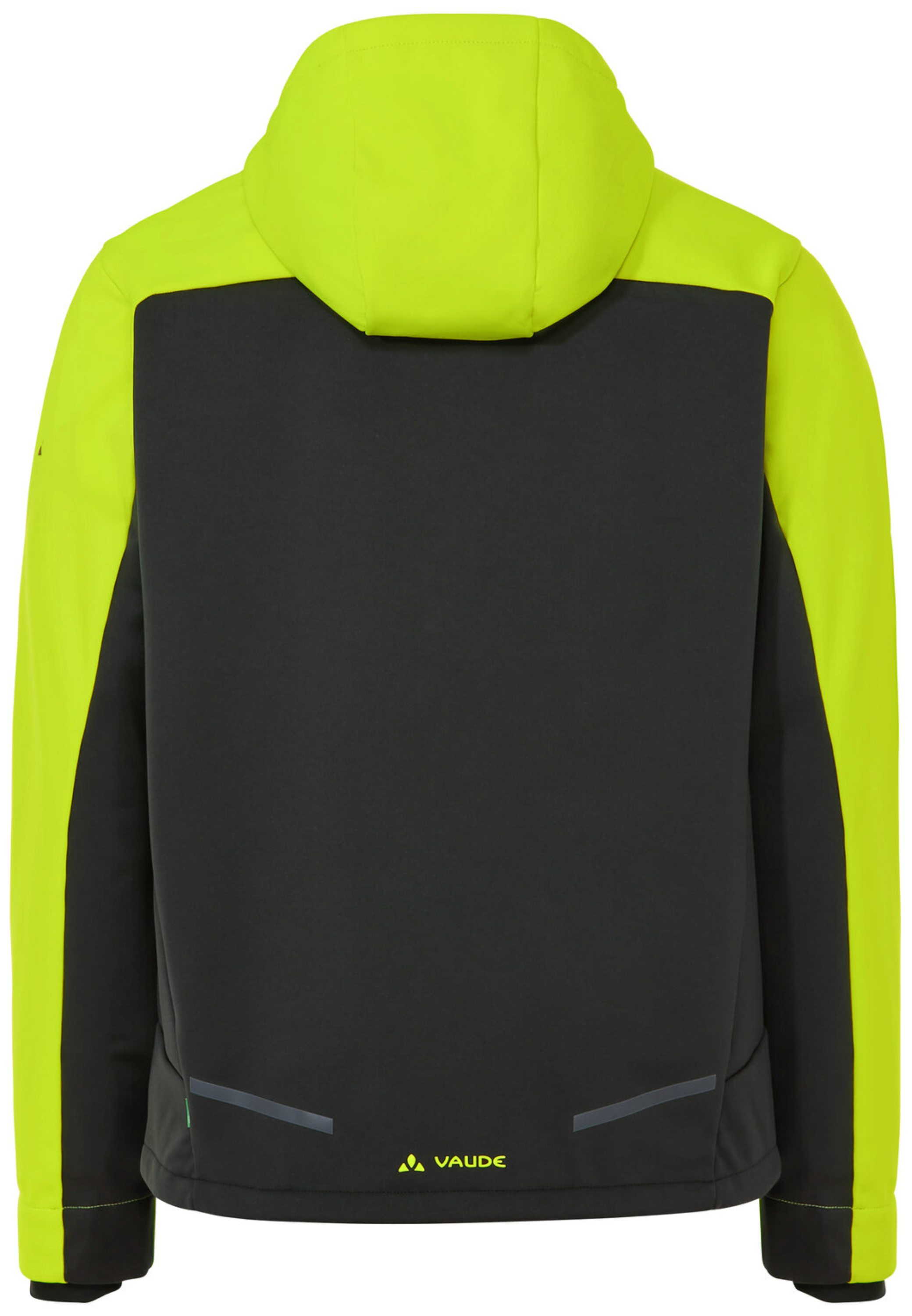VAUDE Heren Qimsa Hooded Softshell Jas II neon geel