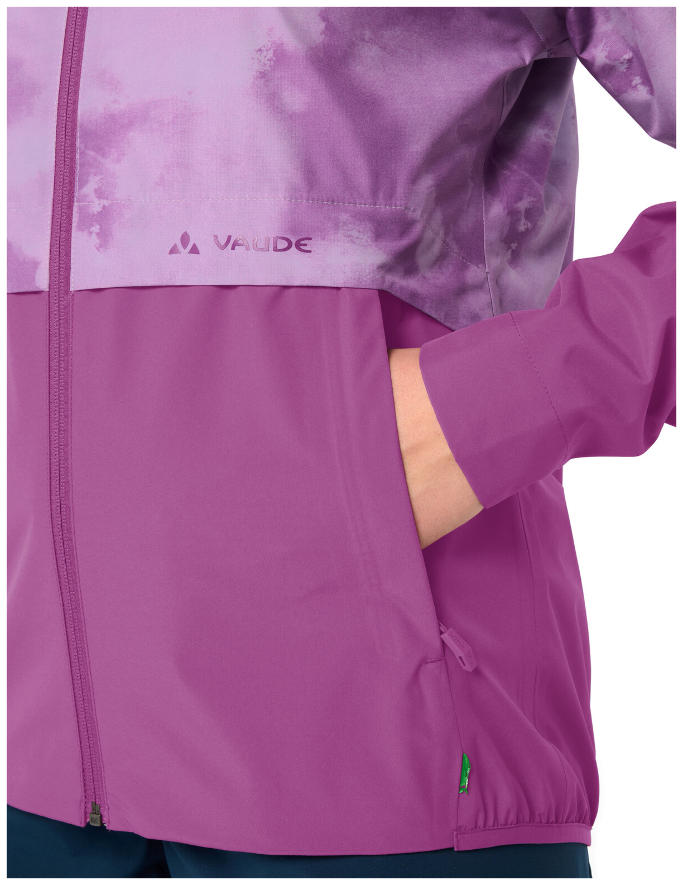 VAUDE Dames Loamer Regenjas framboos