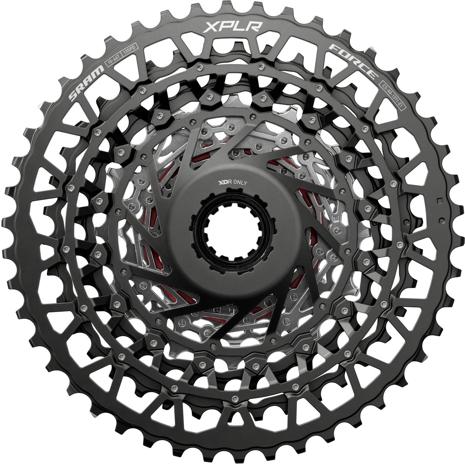 SRAM XG-1371 XPLR cassette 13-speed zilver