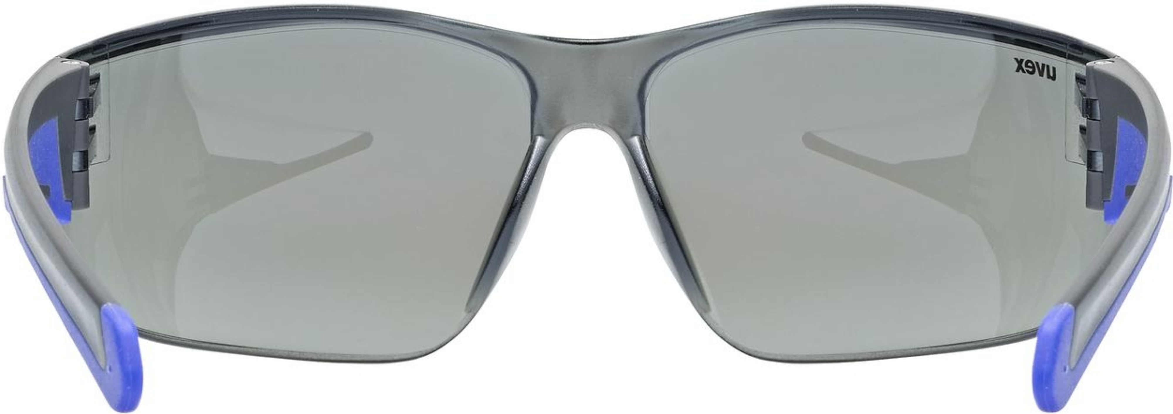 uvex Equate fietsbril Zwart-Blauw Mat / Spiegel Blauw