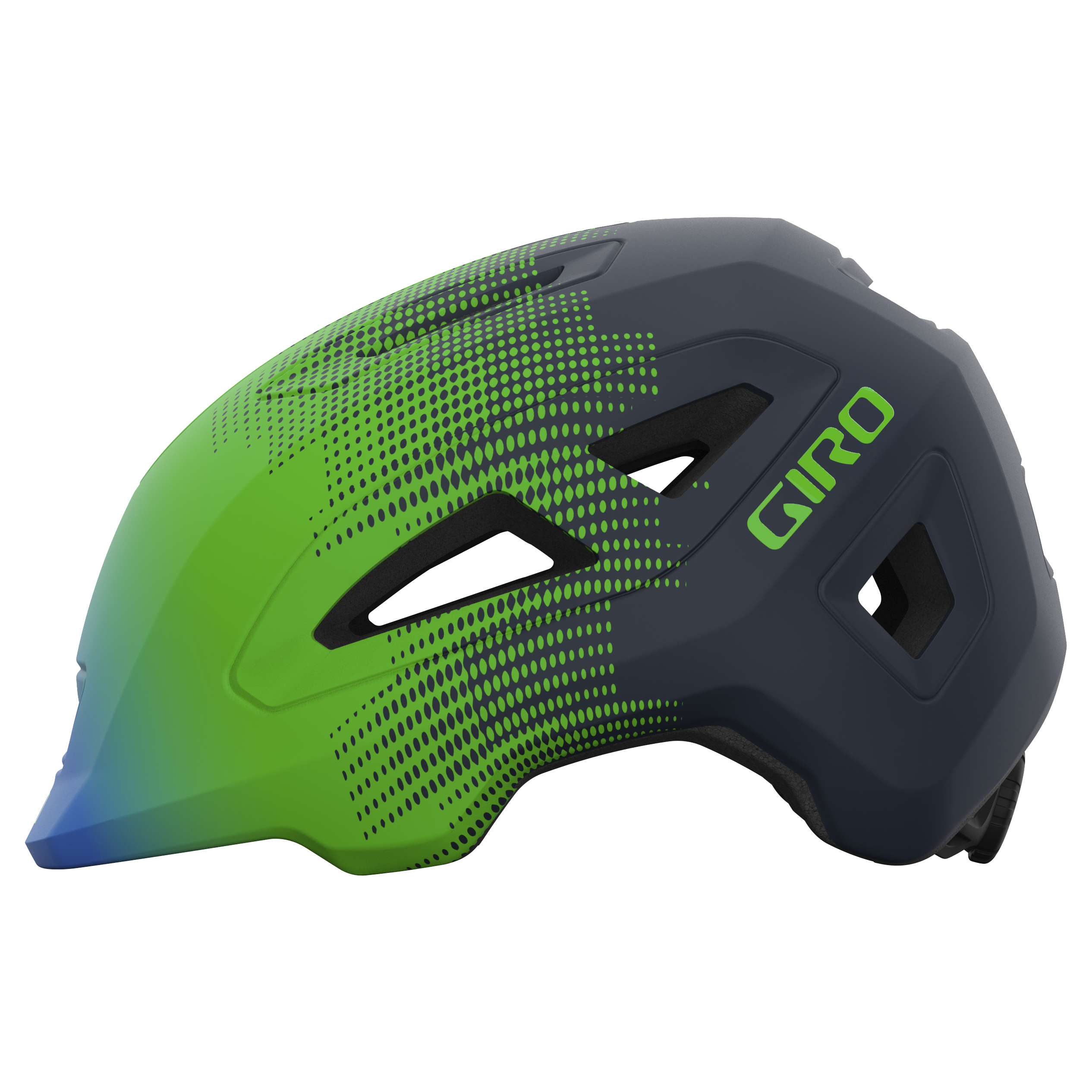 Giro Scamp II helm mat blauw/groene torens