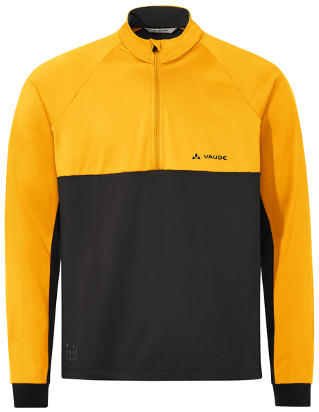 VAUDE Heren Qimsa Halfzip LS Shirt saffraan
