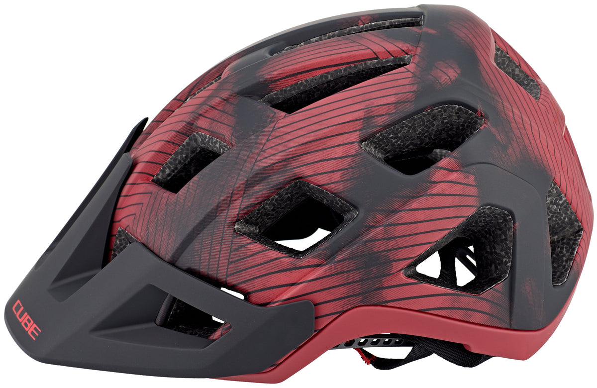 Subel Rood Cube BADGER MTB helm | rood & bikester.nl