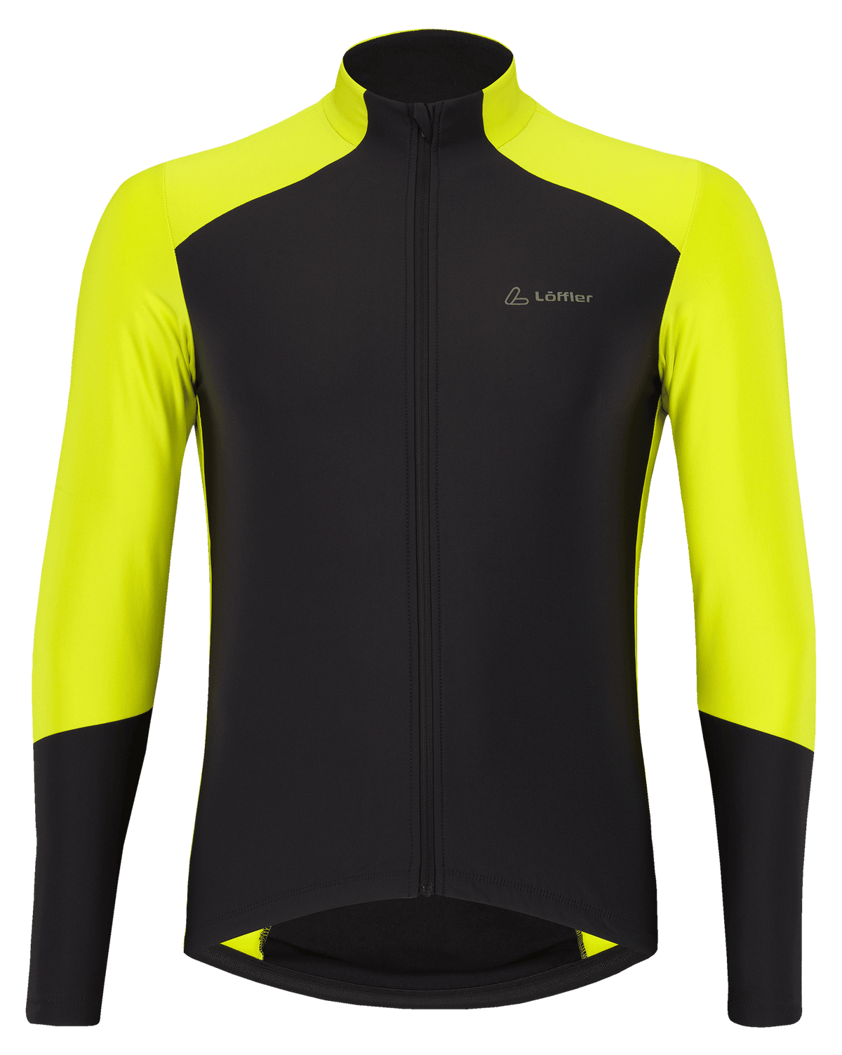 Löffler M Bike L/S Jersey Combo Mid Zwart/Neon Geel