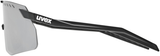 uvex Pace Stage S fietsbril Zwart Mat / Spiegel Zilver