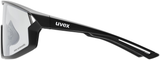 uvex Skyryse V fietsbril Zwart Mat / Lightmirror Zilver