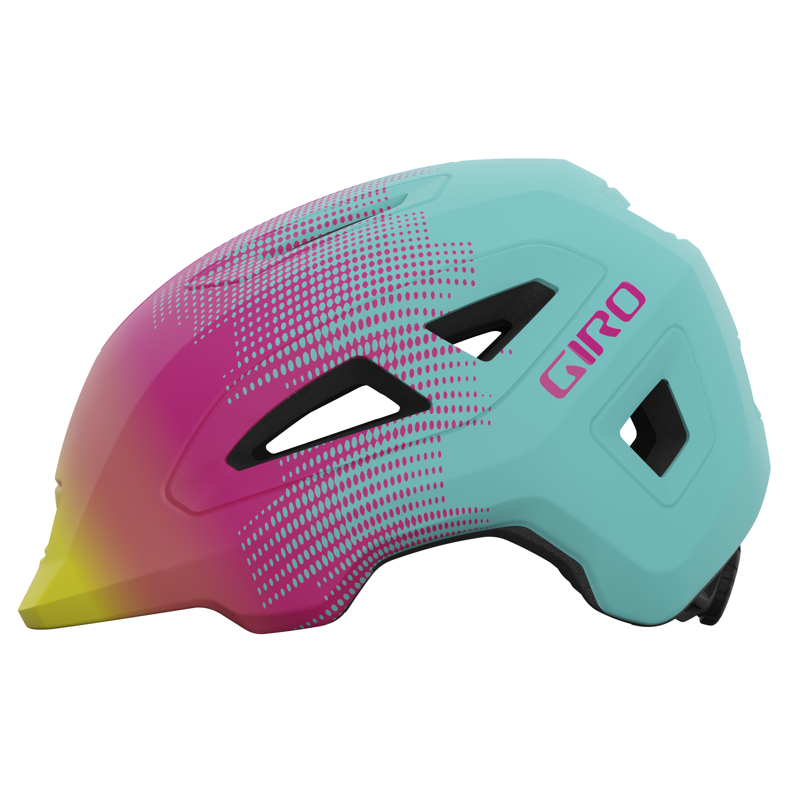 Giro Scamp II helm mat teal/roze towers