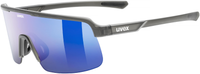 uvex Dyrt fietsbril Smoke Mat / Mirror Blue