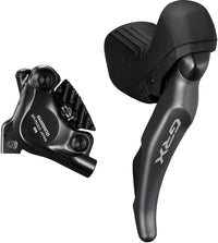 Shimano GRX ST-RX820/BR-RX820 schijfremset achter Flat Mount 12-speed grijs/zwart – aktuelle Variante