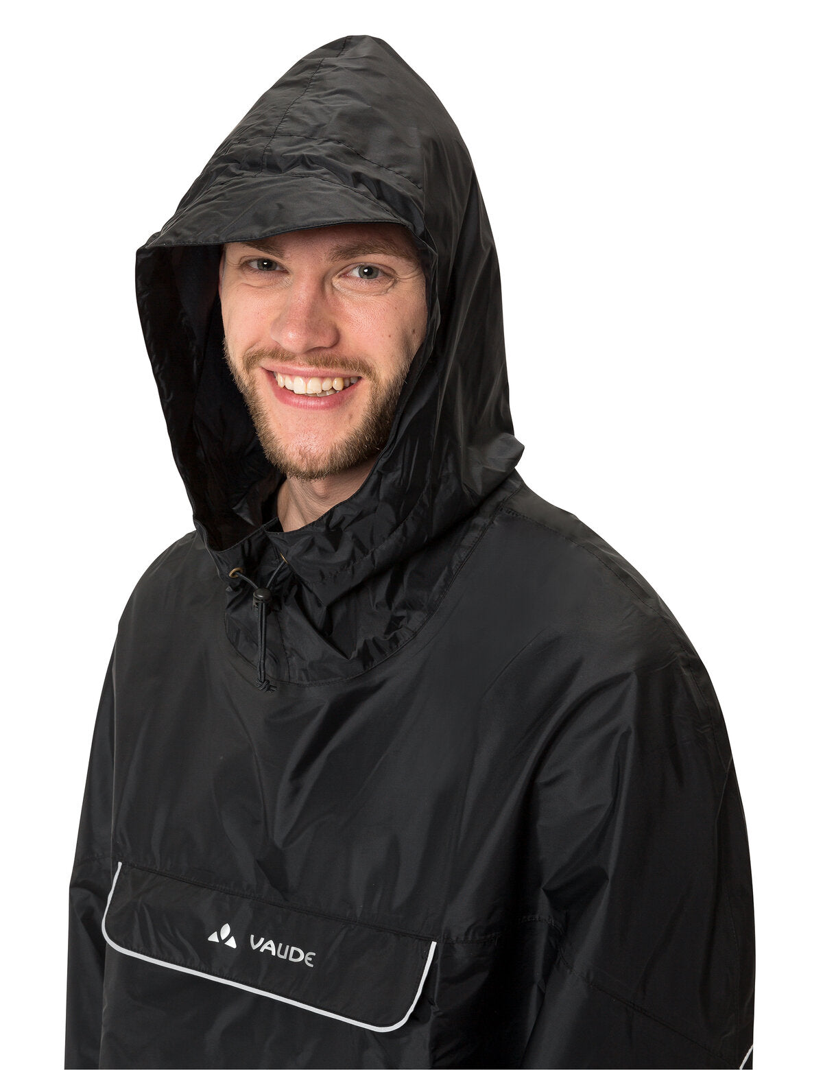 VAUDE Valdipino Poncho zwart uni