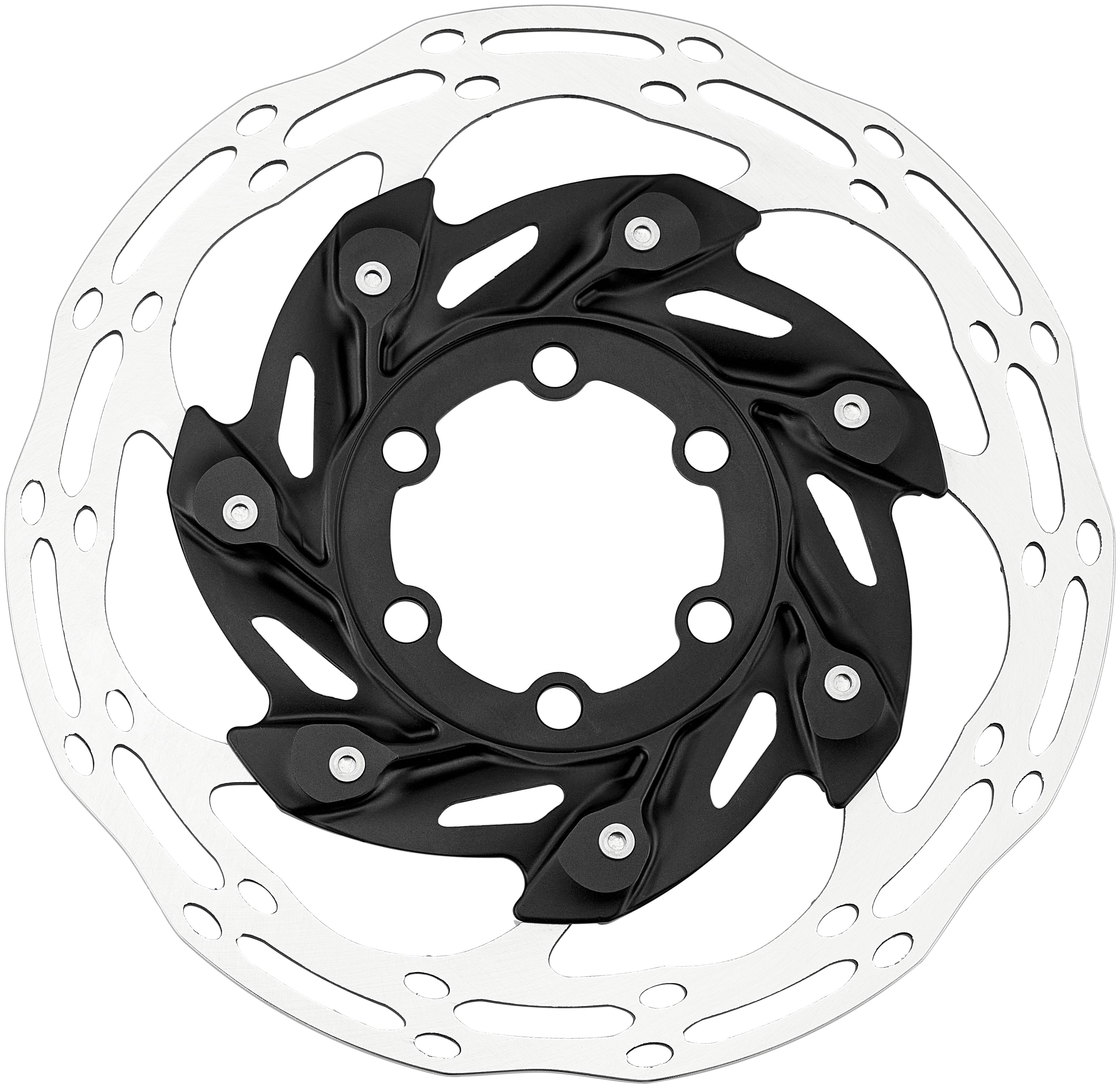 SRAM Centerline XR Rotor remschijf Tweeledig Afgerond profiel 6-gaats zwart/zilver