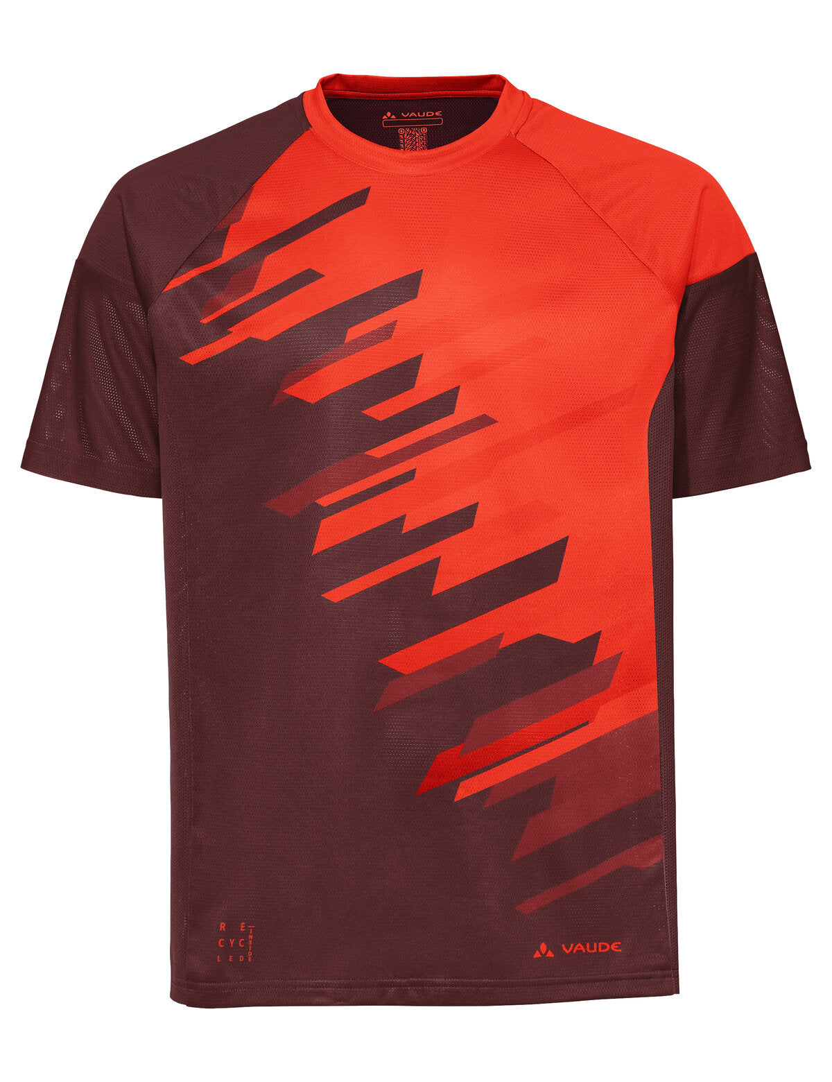 VAUDE Heren Moab T-shirt VI glowing red/black