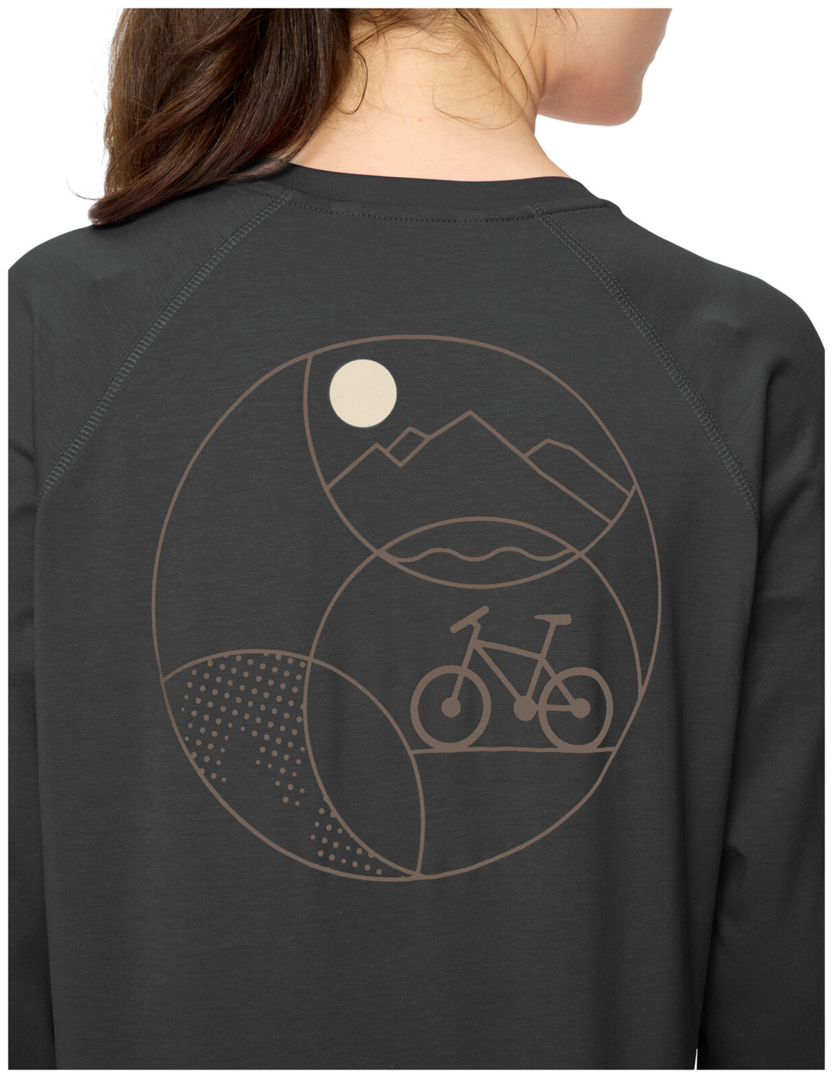 VAUDE Dames Fietser LS T-shirt grafiet