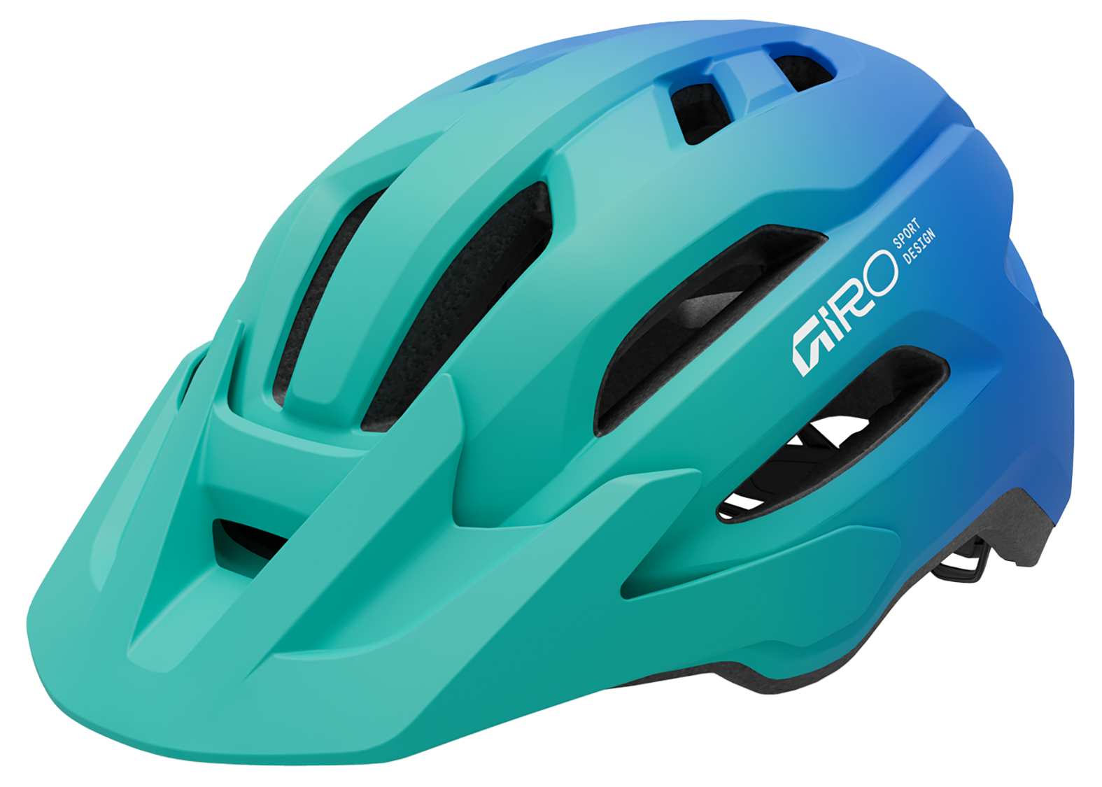 Giro Fixture II Y mat groen/blauw