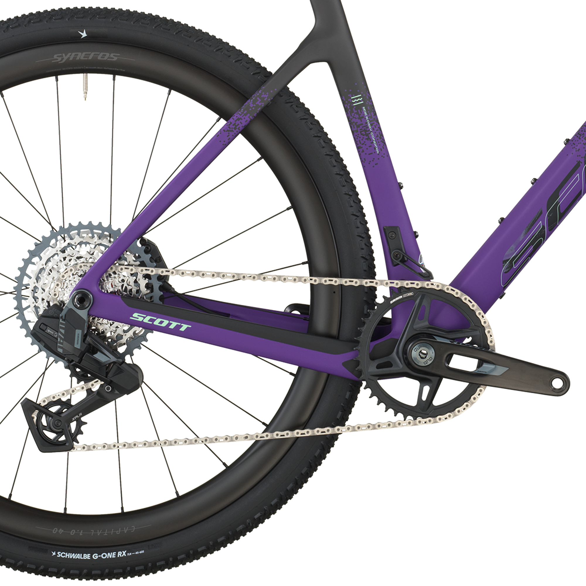 Scott Addict Gravel 20 carbon zwart/indigo paars